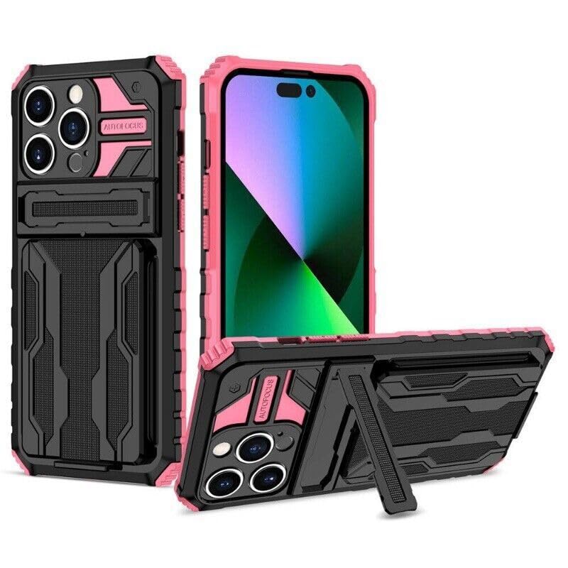 Coque iPhone 16 Pro Max magnétique avec béquille silicone antichoc noir