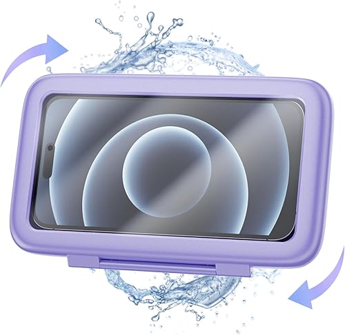 LC-dolida Soporte para teléfono de ducha, resistente al agua, rotación 480, soporte para teléfono, para baño, cocina, espejo de pared, compatible