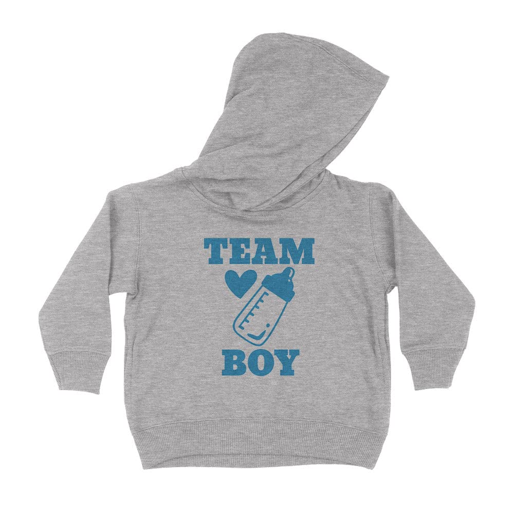 Baby Team Boy Kids Hoodie Sweatshirt Toddler 2T Heather Grey
