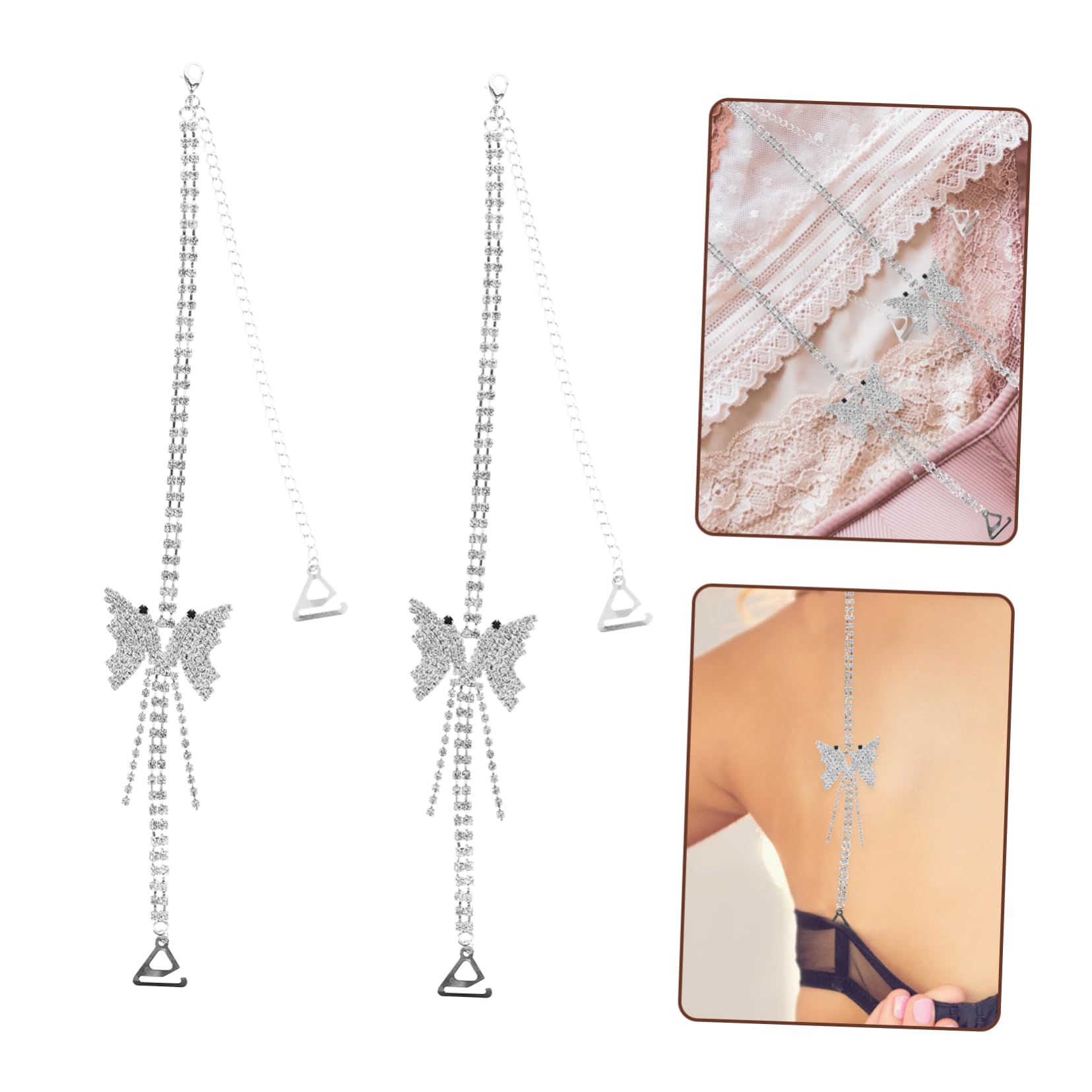VALICLUDe Diamantes De Imitación Correa De Hombro Cadena De Cintura Maxi Cadena Cinturón Tops Vestido Bralette Trajes De Baño Ajustables Para Kit De Bolsa De Aseo Bolso De Lona