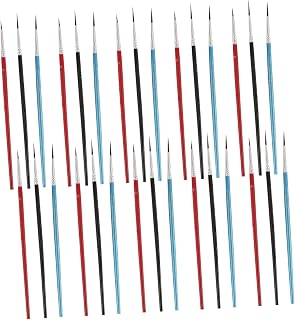 30pcs Nylon Wood Oil Painting Brush Set for Detail Drawing