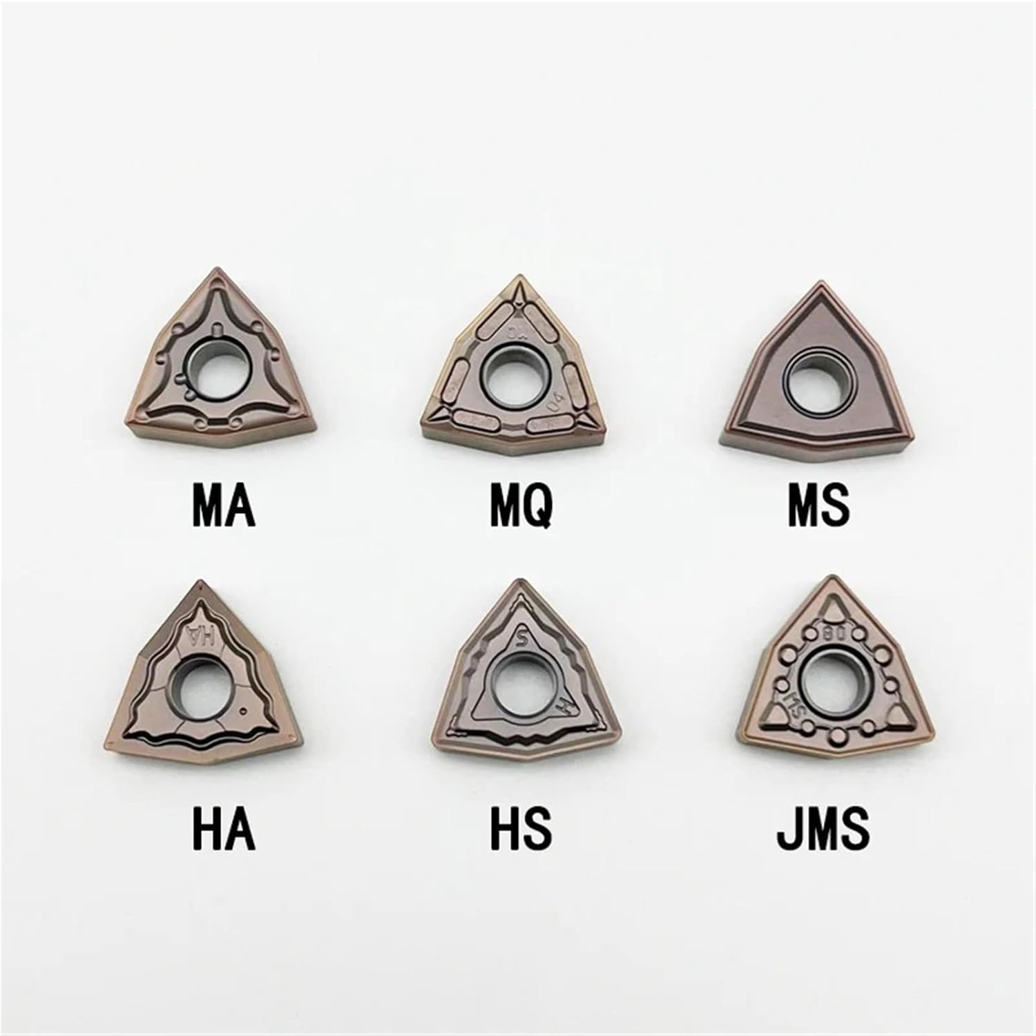 Lathe bits Cutter Inserts 10pcs WNMG080404 WNMG080408 Carbide Insert CNC Lathe Cutting Tool for Stainless Steel Tool(WNMG080404-MQ LF6018)