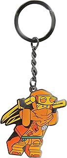 LEGO Ninjago Arin (53336) Enamel Keychain for Car Keys, Backpack, Purse, Beach Bag, made of zinc alloy & enamel, includes metal keyring. Keychain total length is 4.5 inches.
