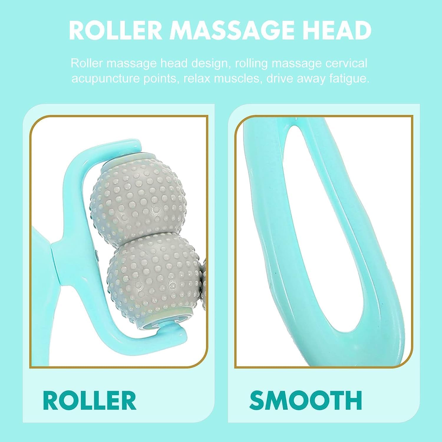 ZDQTRA neck deep tissue relaxer massager with 4 ball, manual neck back and leg wrist rolling trigger point pain relief massager(1 pcs/multi color) ZDQTRA neck deep tissue relaxer massager with 4 ball, manual neck back and leg wrist rolling trigger point pain relief massager(1 pcs/multi color)