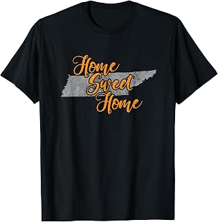 Home Sweet Home Tennessee T Shirt Vintage State Pride T-Shirt