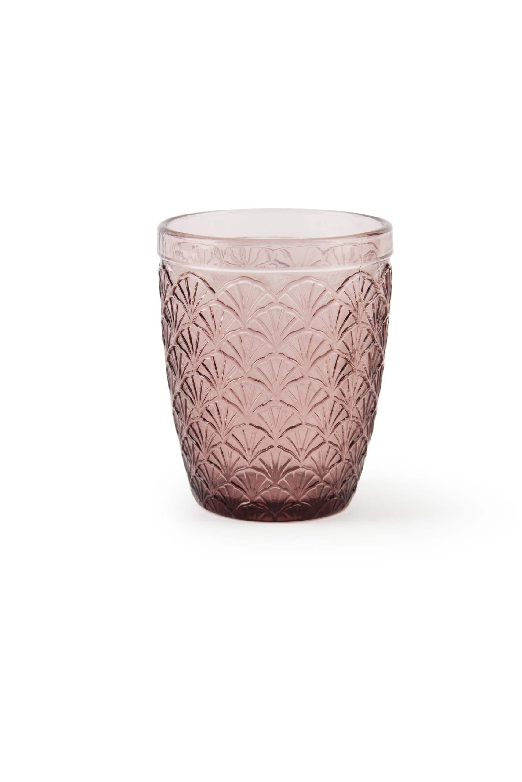 Excelsa Ginkgo Set mit 6 Wassergläsern, farbiges Glas, Fassungsvermögen 300 ml.