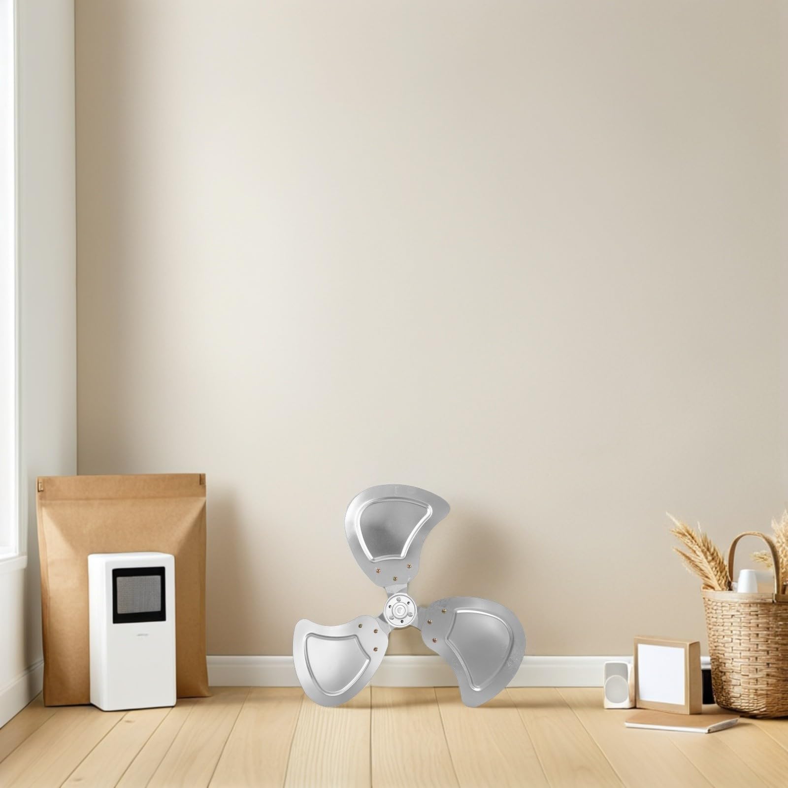 BESTYASH Aspas Metálicas de Aluminio para Ventilador Industrial de Pie, Recambio Silencioso Fácil Mantenimiento, Adecuado para Espacios Comerciales Grandes