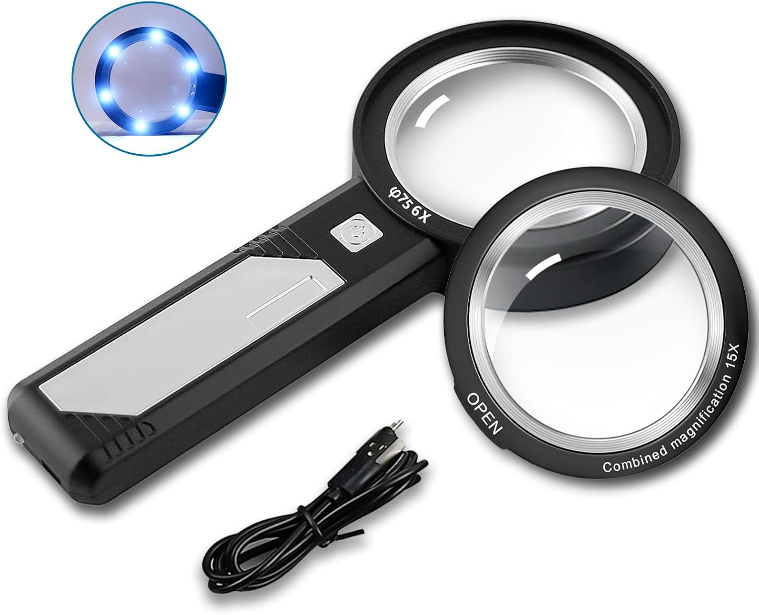 Lupe Mit Licht 100 Fach Vergrößerung www.amazon.de