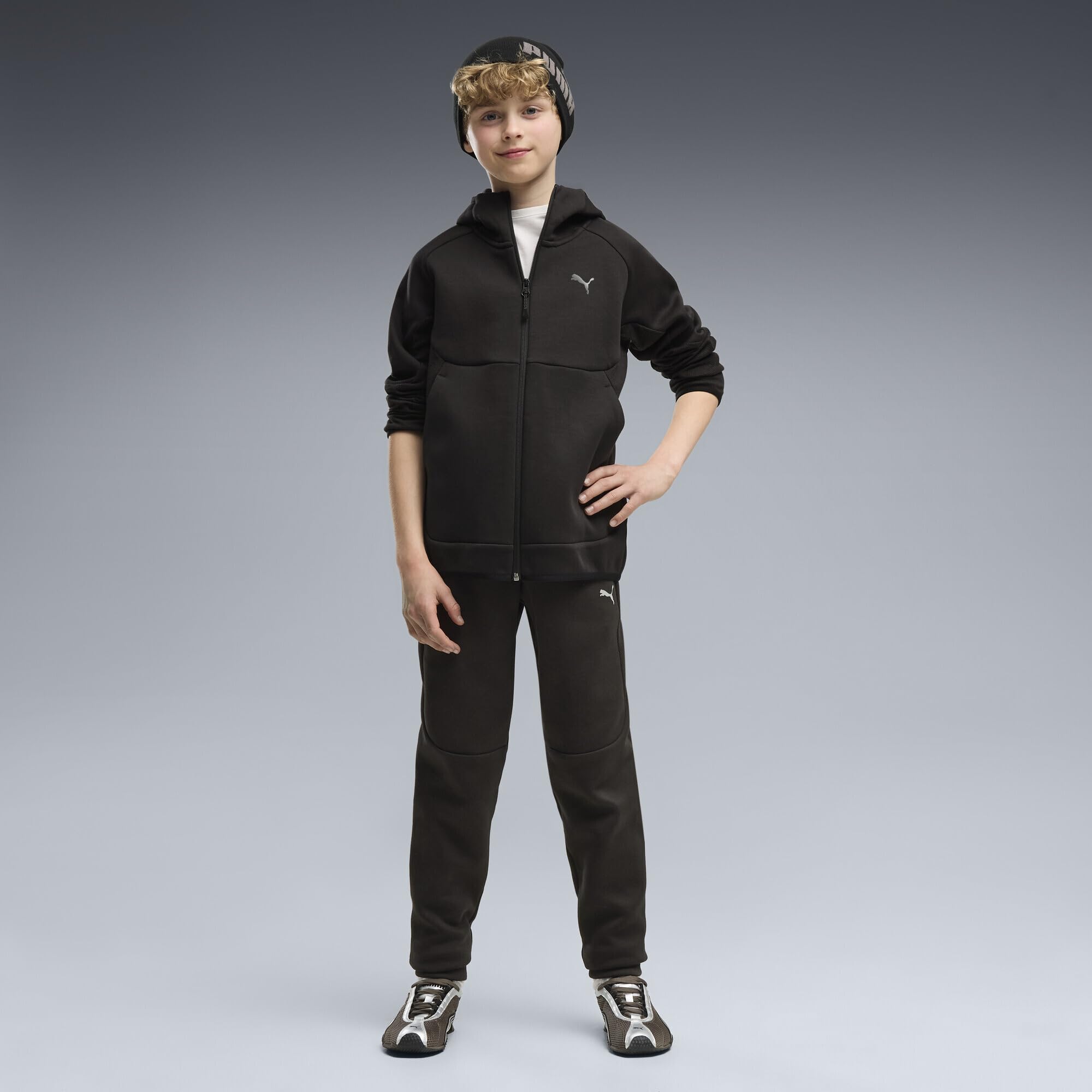 PUMA Felpa con Cappuccio e Zip PUMATECH Elevated per Ragazzi