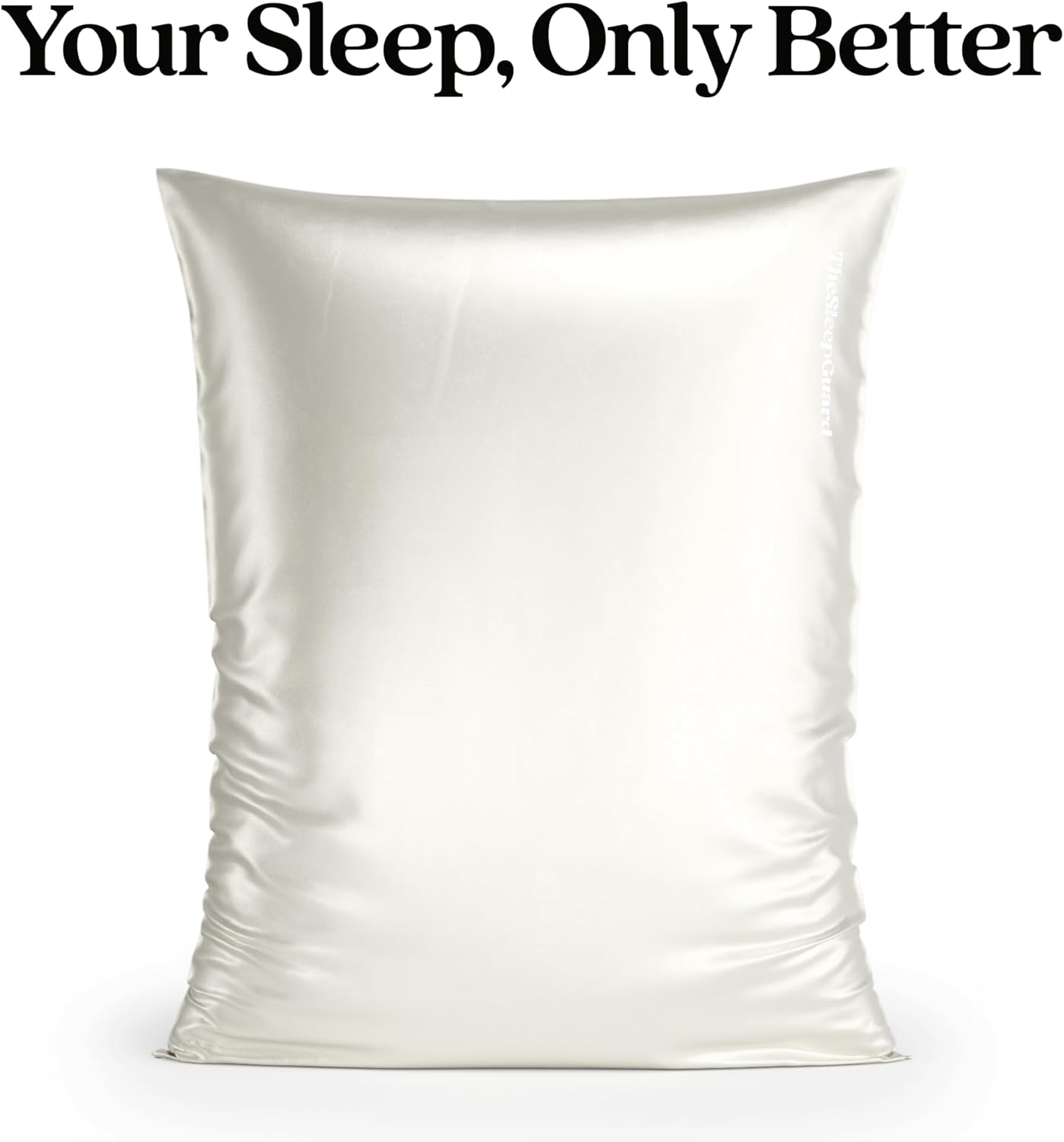 Pure Silk Pillowcase [100% 6A Mulberry Silk, 22 Momme] Cooling Silk Pillow Cases for Hair and Skin, Luxury Breathable Bedding, Oeko-Tex Certified, White, Envelope, Standard & Queen Sizes
