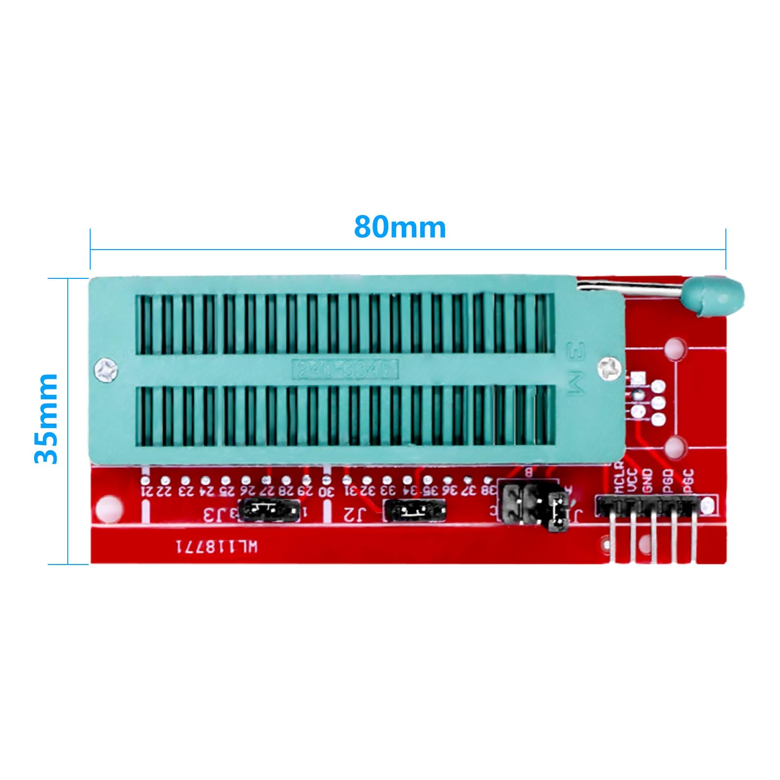 Programmeur PICKIT3 PIC Kit3, QIQIAZI PICKIT3 PIC ICD2 PICKit 2 Adaptateur de programmation 3.5 avec câble USB et traducteur d'adaptateur ICSP