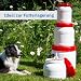 DIE BOX FABRIK Futtertonne für Tierfutter mit Deckel & Schaufel | Große Öffnung | Tierfutterbehälter | Futtercontainer | Futterbox | HDPE | Top-Qualität (6 Liter)