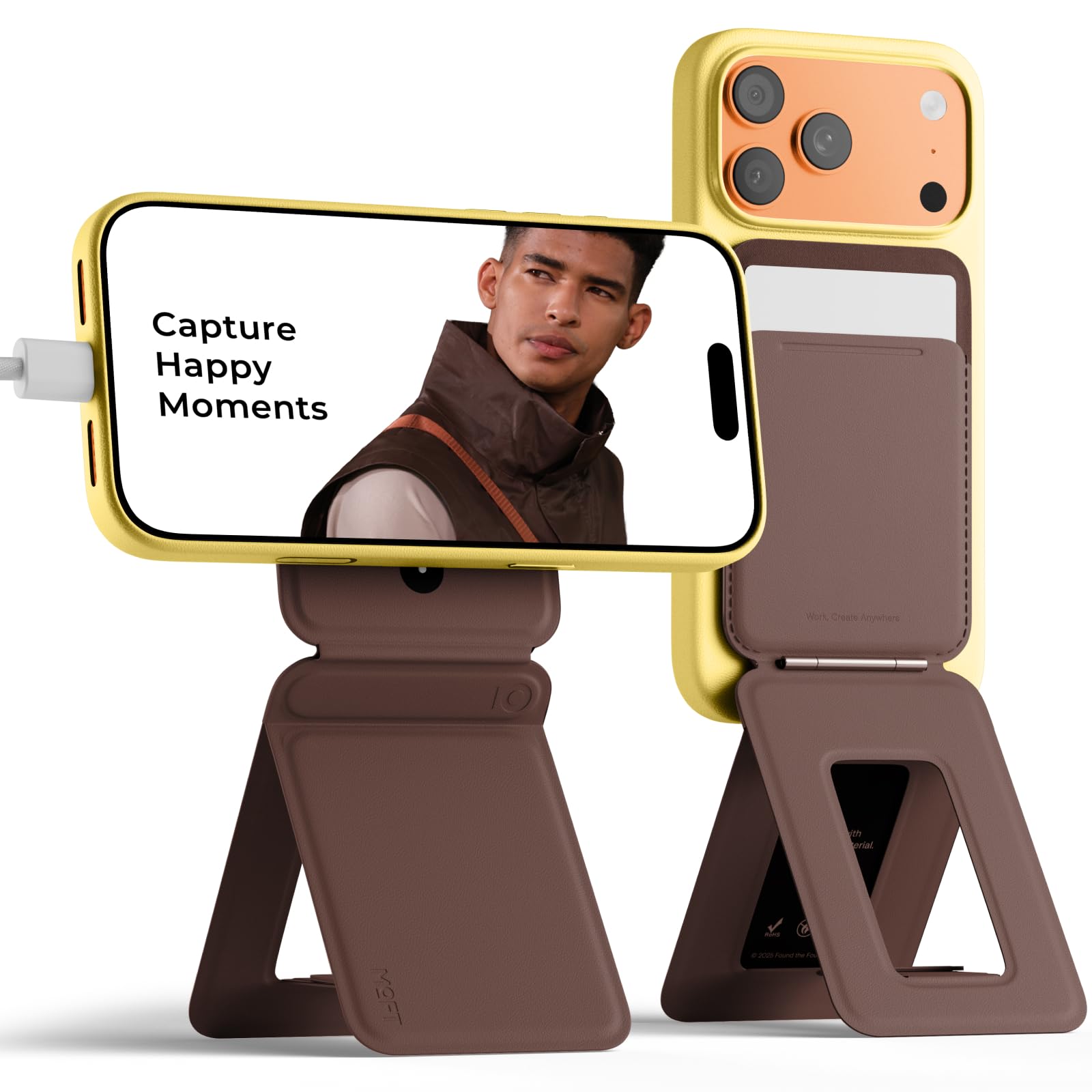 MOFT Phone Tripod Stand &amp; Wallet, NFC Card Holder, Hold 1-2 Cards