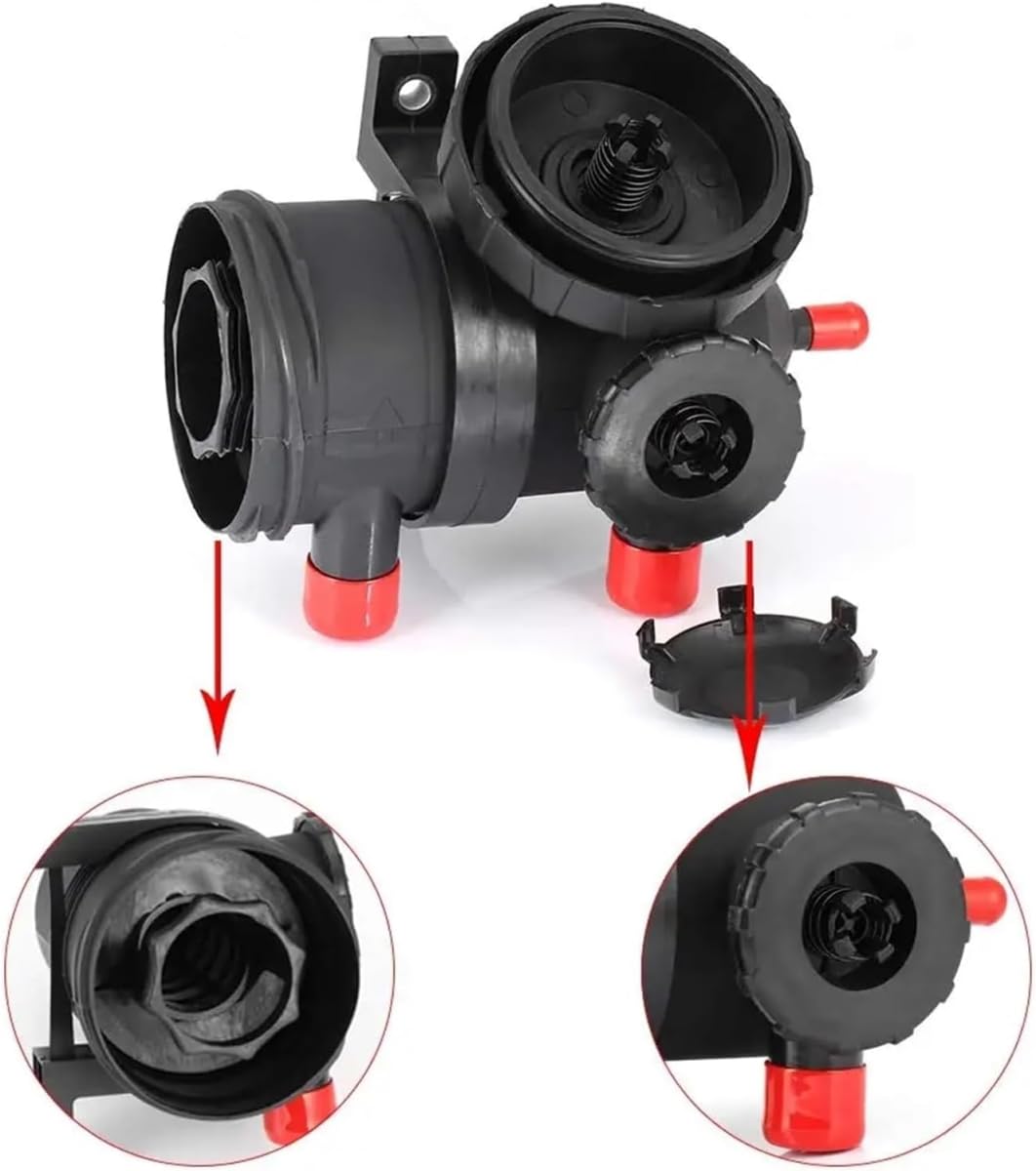 3931017950 Separatore Olio-Aria, Serbatoio di Recupero Olio, Filtro in Acciaio Inox per Provent 200 Turbo 4WD, valvola PCV, separatore Olio
