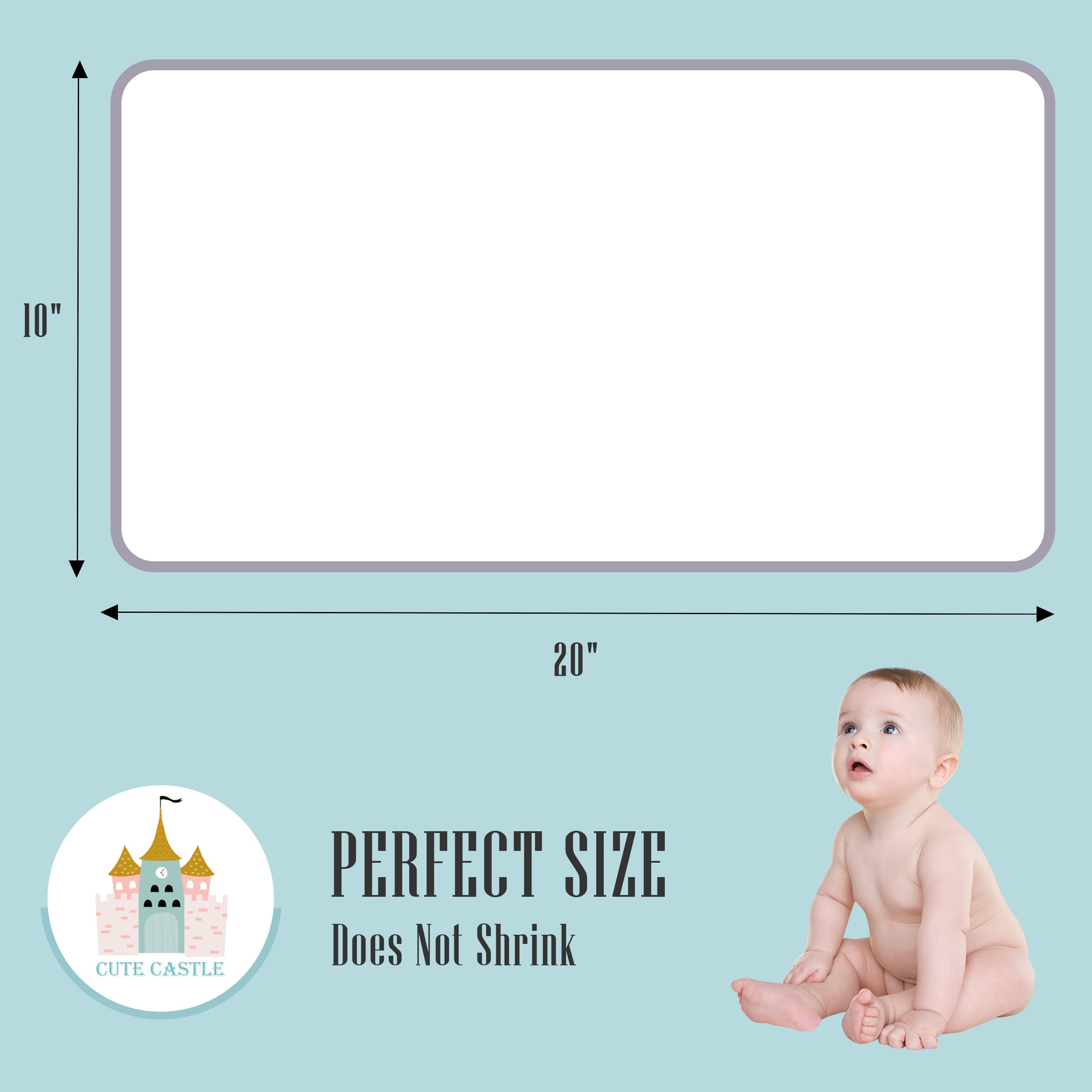 Cute Castle Baby Burp Cloths 2