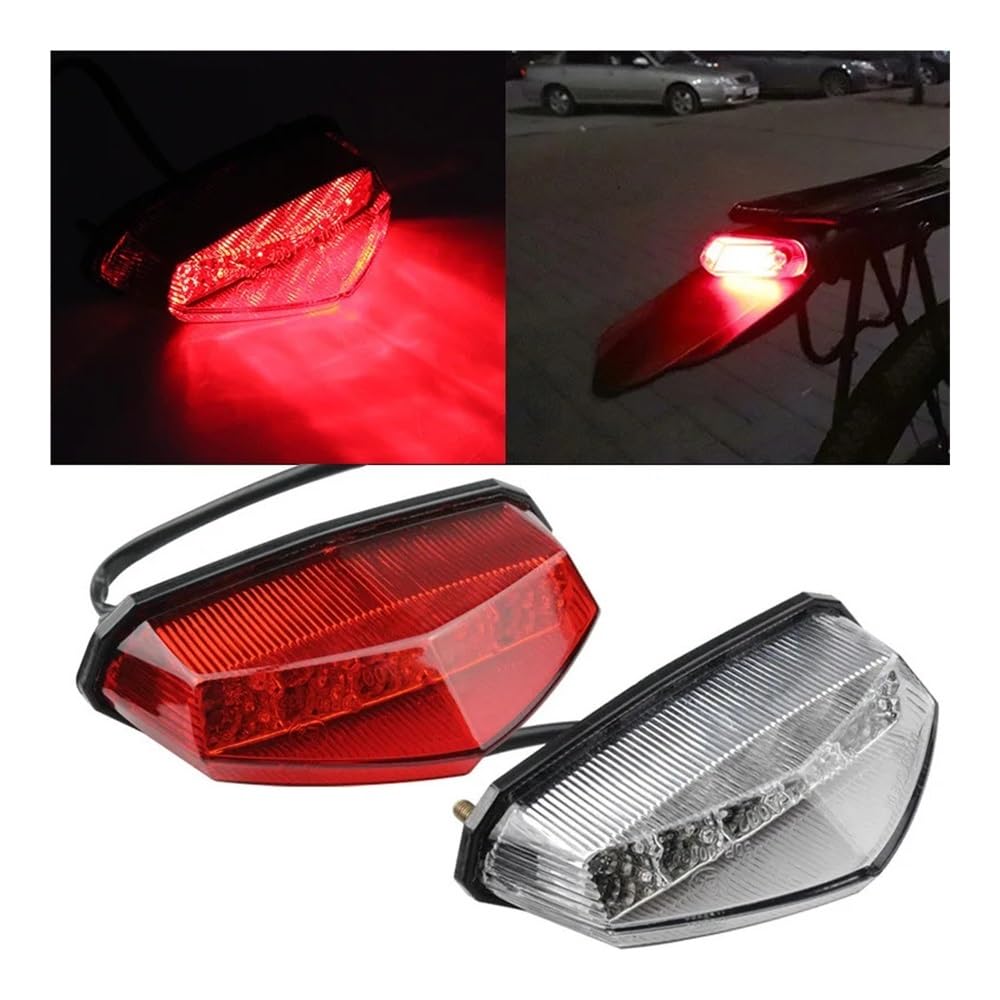 Luce Stop Fanale Posteriore 1 pz. Fanale posteriore modificato per moto per veicolo elettrico luce di avvertimento dei freni a LED parafango piccolo fanale