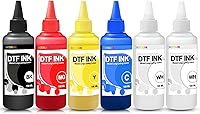 Vista 11 de Tinta DTF 1000ML DTF Tinta blanca Premium DTF Tinta Base de agua Recarga de tinta digital para impresoras directas a película con cabezal
