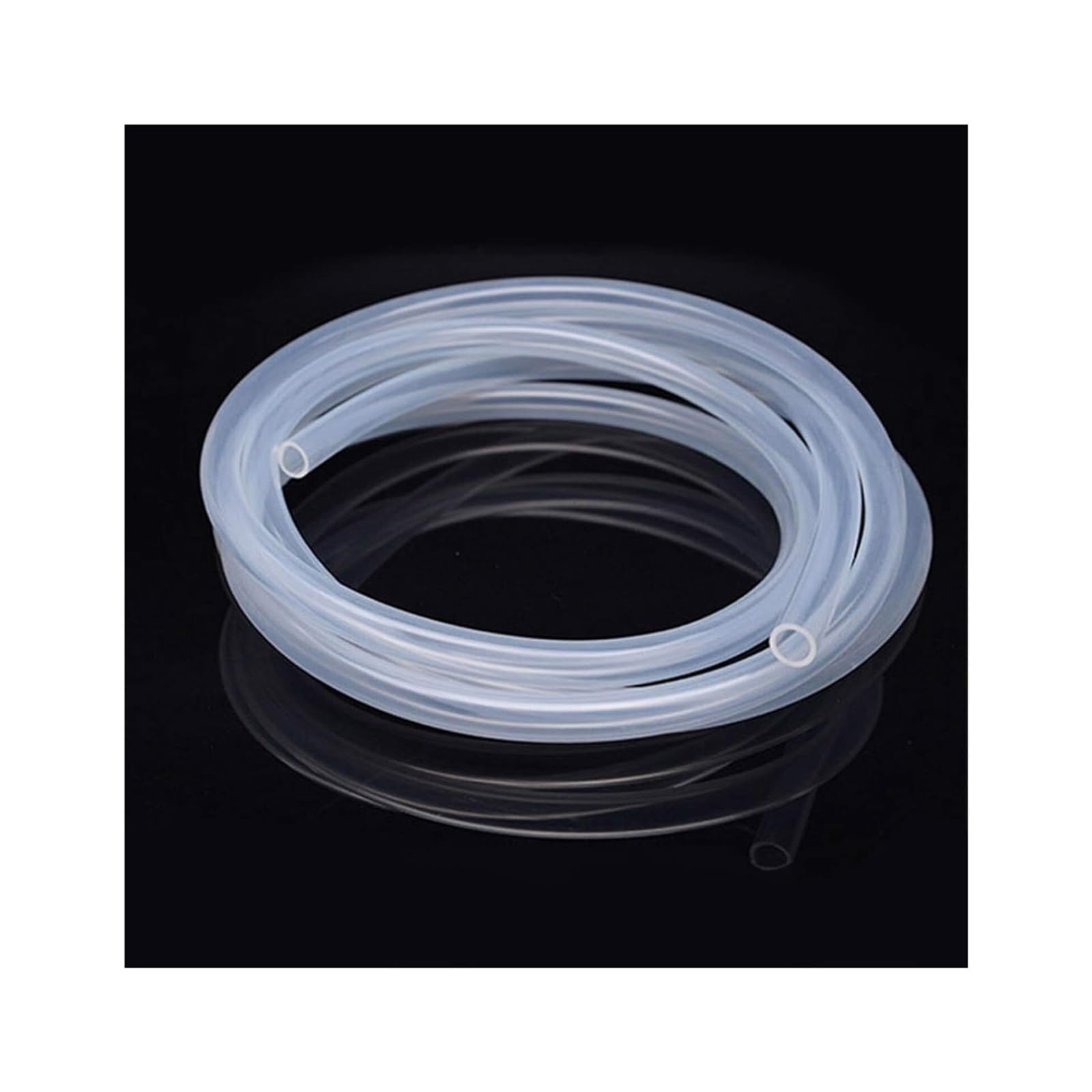 Tubo de goma de silicona flexible transparente, tubo de agua potable de goma de silicona, varios tamaños (8 x 10 mm)