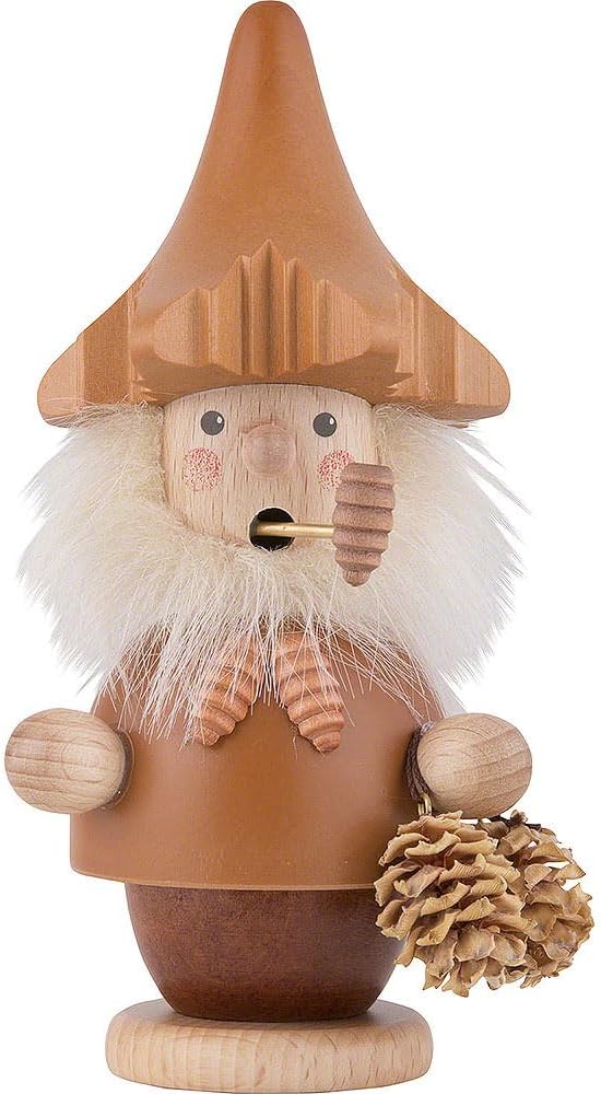 German Incense Smoker Woodman natural colors - 14,0 cm / 6 inch - Christian Ulbricht