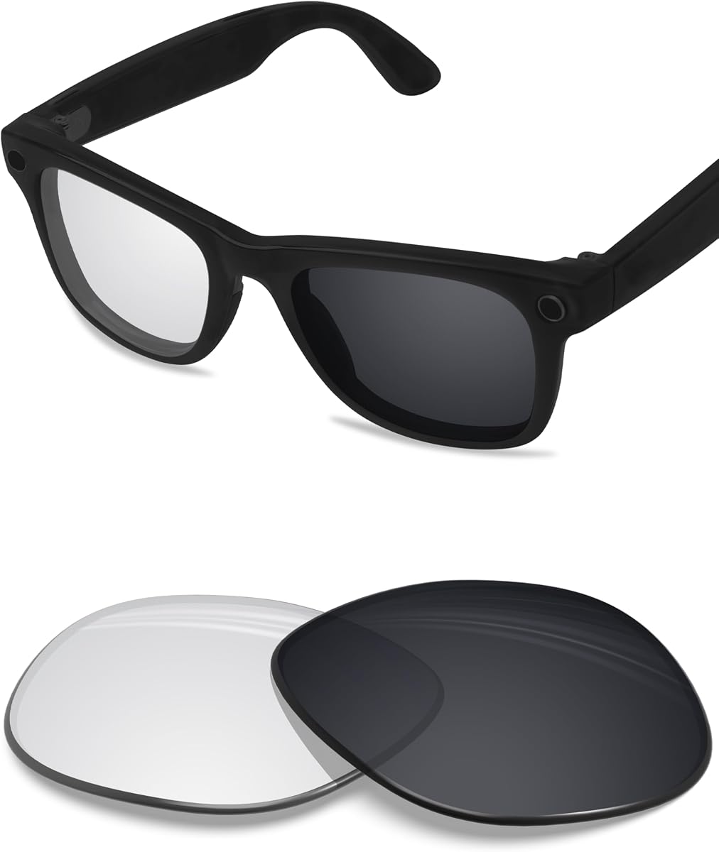 BLAZERBUCK Lente de repuesto polarizada antisal compatible con gafas de sol Ray-Ban Meta Wayfarer RW4008 de 2.087 in, fácil de instalar