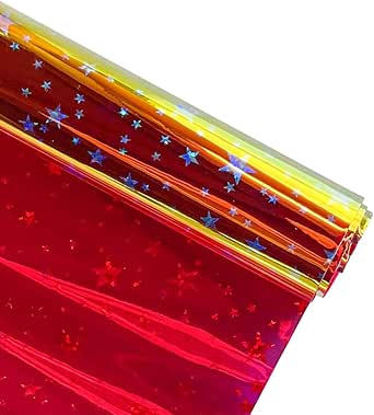 Holografisches PVC-Vinyl 30x135cm - Schillernde Folie Für DIY Projekte