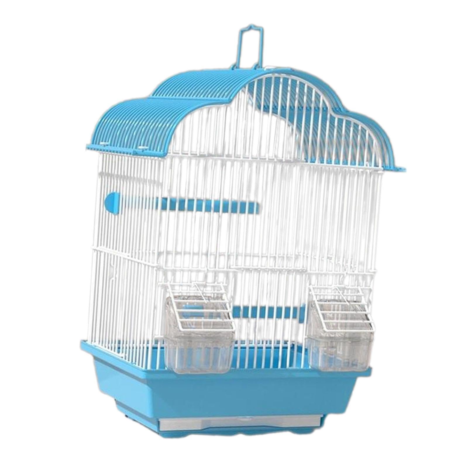 Gabbia per Pappagalli, Supporto per Pappagalli, Accessori per Animali Domestici, Gancio per Appendere con Ciotola per Il Cibo, Gabbia da Viaggio per U, S