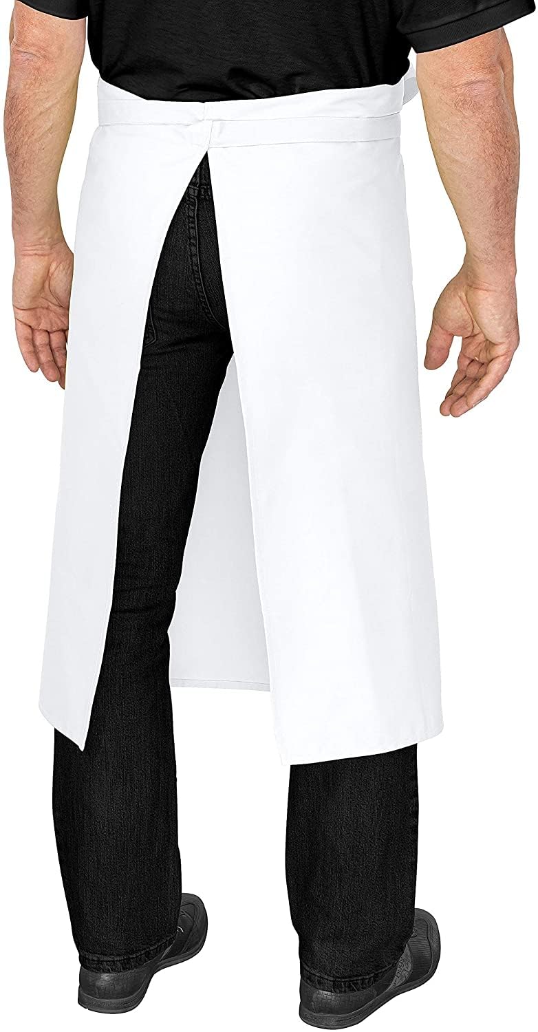 DESERMO Delantal ligero de 80 cm x 100 cm (largo x ancho), excelente delantal de cintura para hombre y mujer | mezcla de alta calidad de algodón y poliéster | Peso: 190 g/m²