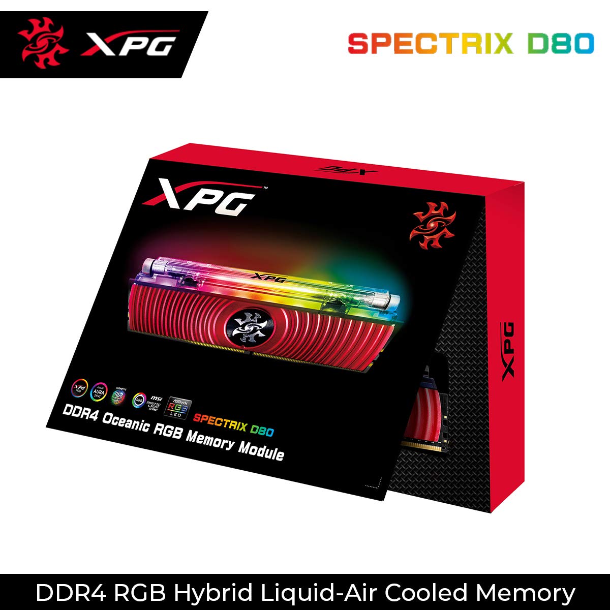 Memoria ADATA XPG DDR4 8GB RGB 4133MHz SPECTRIX D80 AX4U413338G19
