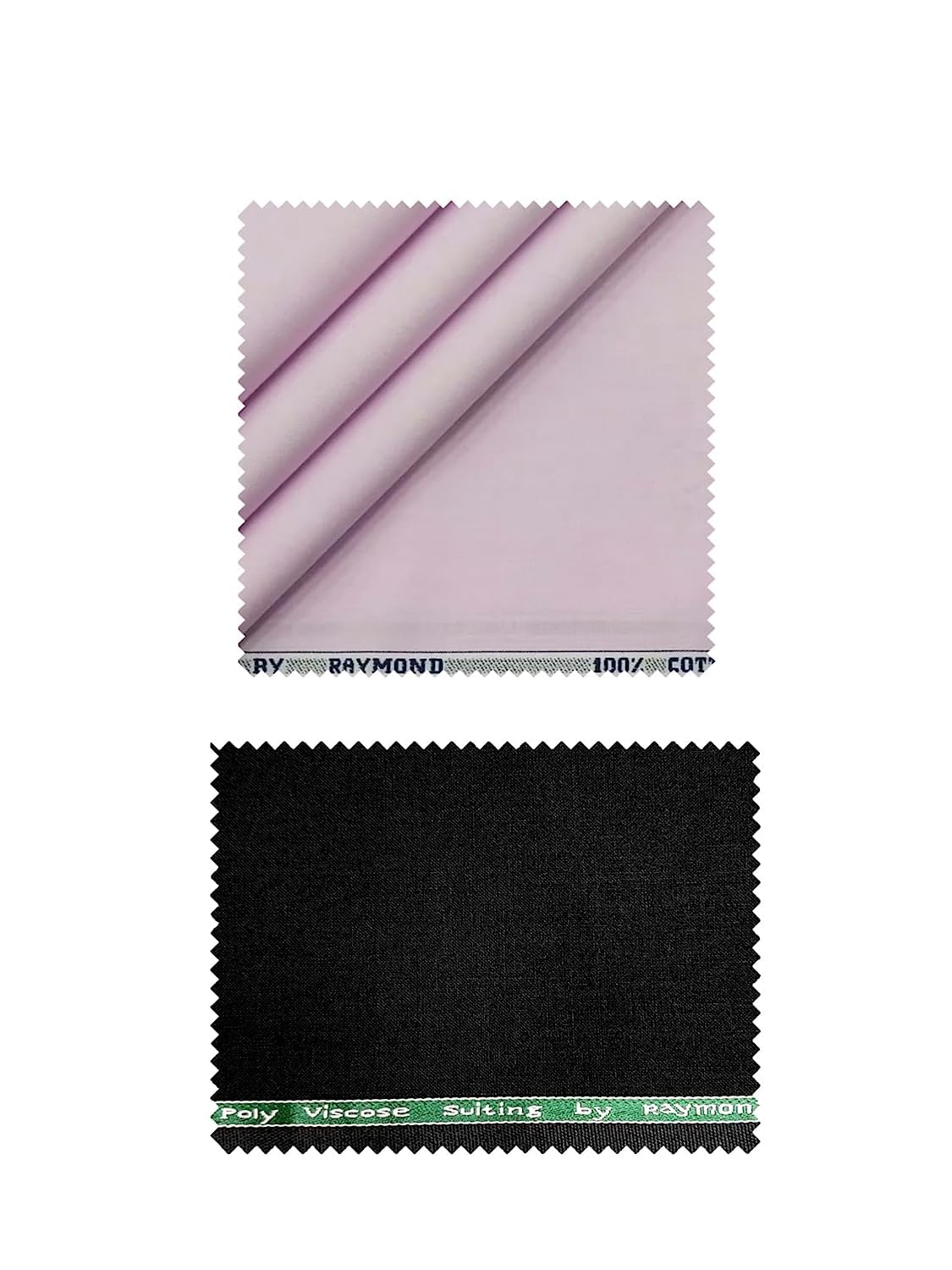 raymond Polyviscose Trouser- 100% Cotton Shirt Fabric Combo Box (Unstitched, All Weather Fabric,BLACK PANT+PINK SHIRT)-picture-49