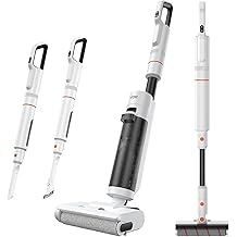 ED20 Pro 4-in-1 Wet Dry Vacuum Cleaner Cordless,17000 Pa Vacuum Suction Power, Self-Cleaning and Automatic Drying with One Click, Intelligent Voice Reminder