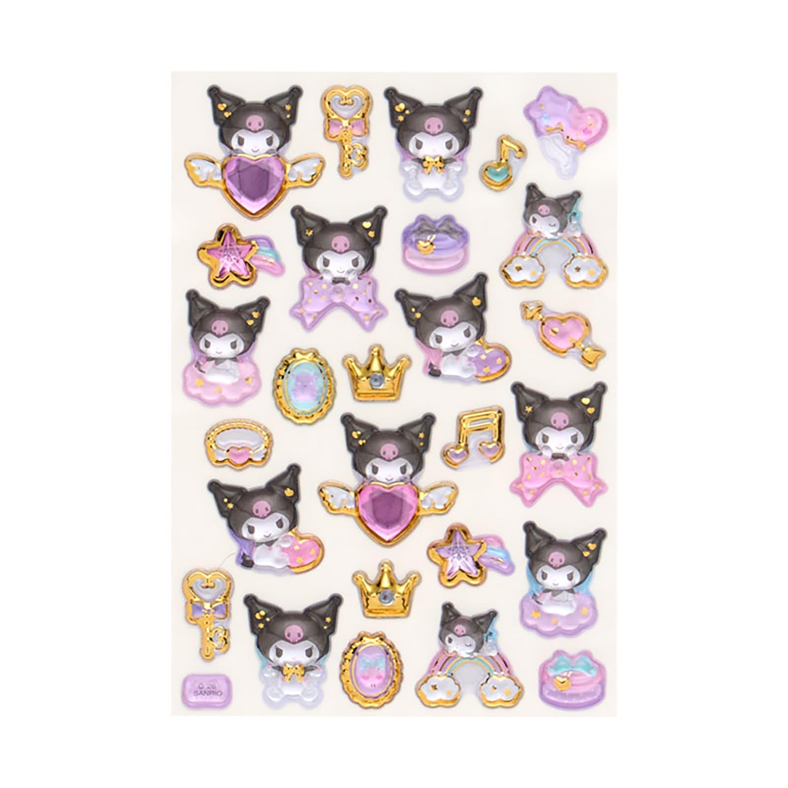 ベビモン　ナップサック　クロミ　ぷっくりシール　2個セット Amazon | サンリオ(SANRIO) 金箔ぷっくりシール クロミ 対象年齢3才