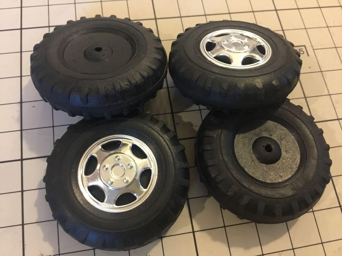 Amazon.co.jp: 昭和 レトロ ヤマダ 模型自動車用タイヤ ゴム タイヤ 42