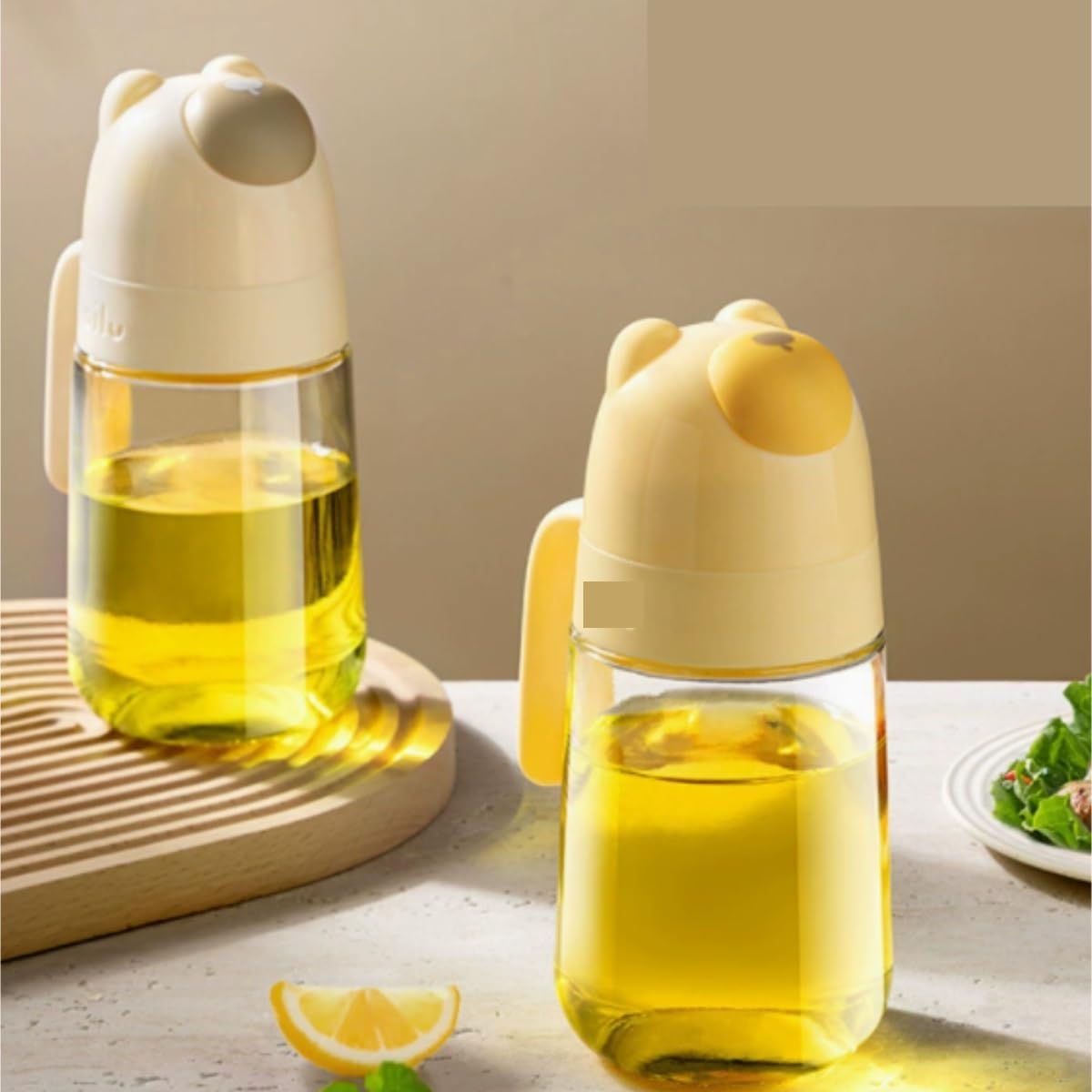 Dispenser per Salsa di Soia Cucina Domestica Salsa Di Soia Aceto Condimento Bottiglia Serbatoio Olio Bottiglia Di Olio Di Vetro Set Da 2 Pezzi Contenitore Dell'olio