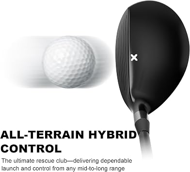 Hybrid Golf Clubs for Men,Premium Rescue 2,3,4,5,6,7,8,9,P Hybrid Golf Club & Utility Golf Clubs Easier Green Approaches and Precise Landing Control