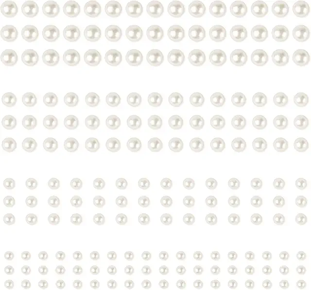 Vicloon 990 Halbperlen-Aufkleber für Basteln, DIY und Schmuckherstellung