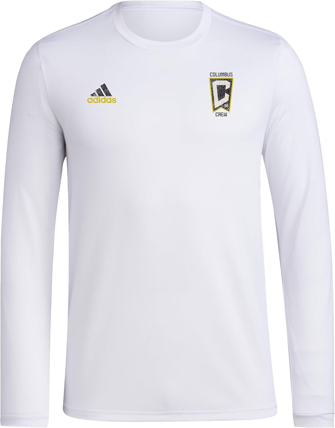 adidas Mens Columbus Crew MLS Long Sleeve T-Shirt