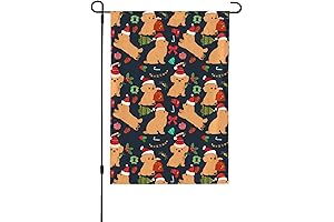 Golden Doodle Christmas Decoration: Double-Sided Doggy Xmas Garden Flag