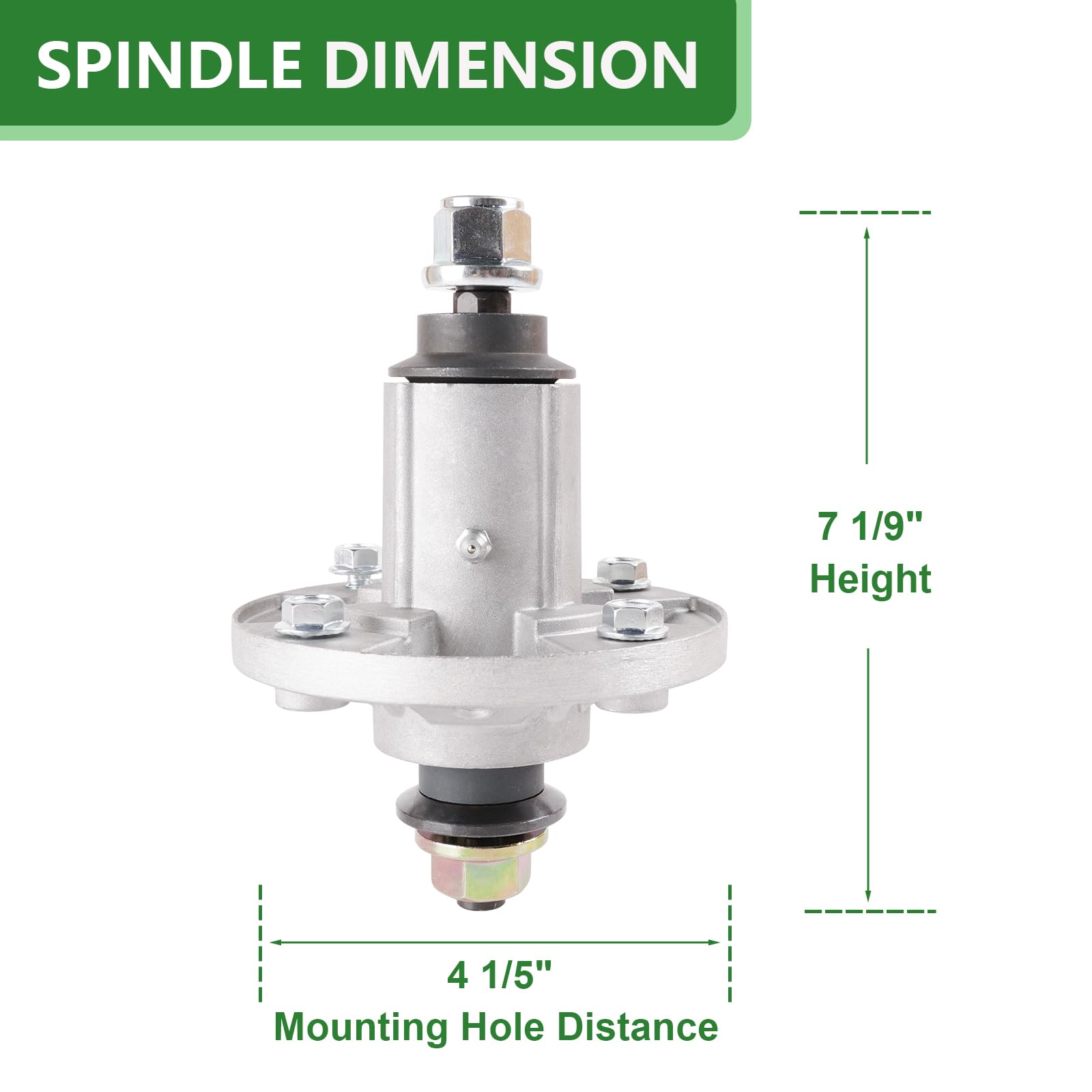Kit de reconstrucción para cortacésped de 48 cubiertas compatible con John Dee re 155C LA130 LA140, incluye 3 husillos GX21694 GY21098, 3 cuchillas AM141035, 1 tensor GY20067, 2 tensores GY22082, 3