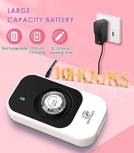 Miniatura 3 de Taladro de uñas portátil lima eléctrica máquina profesional recargable de 40000 rpm, taladro de uñas inalámbrico con brocas y base para uñas