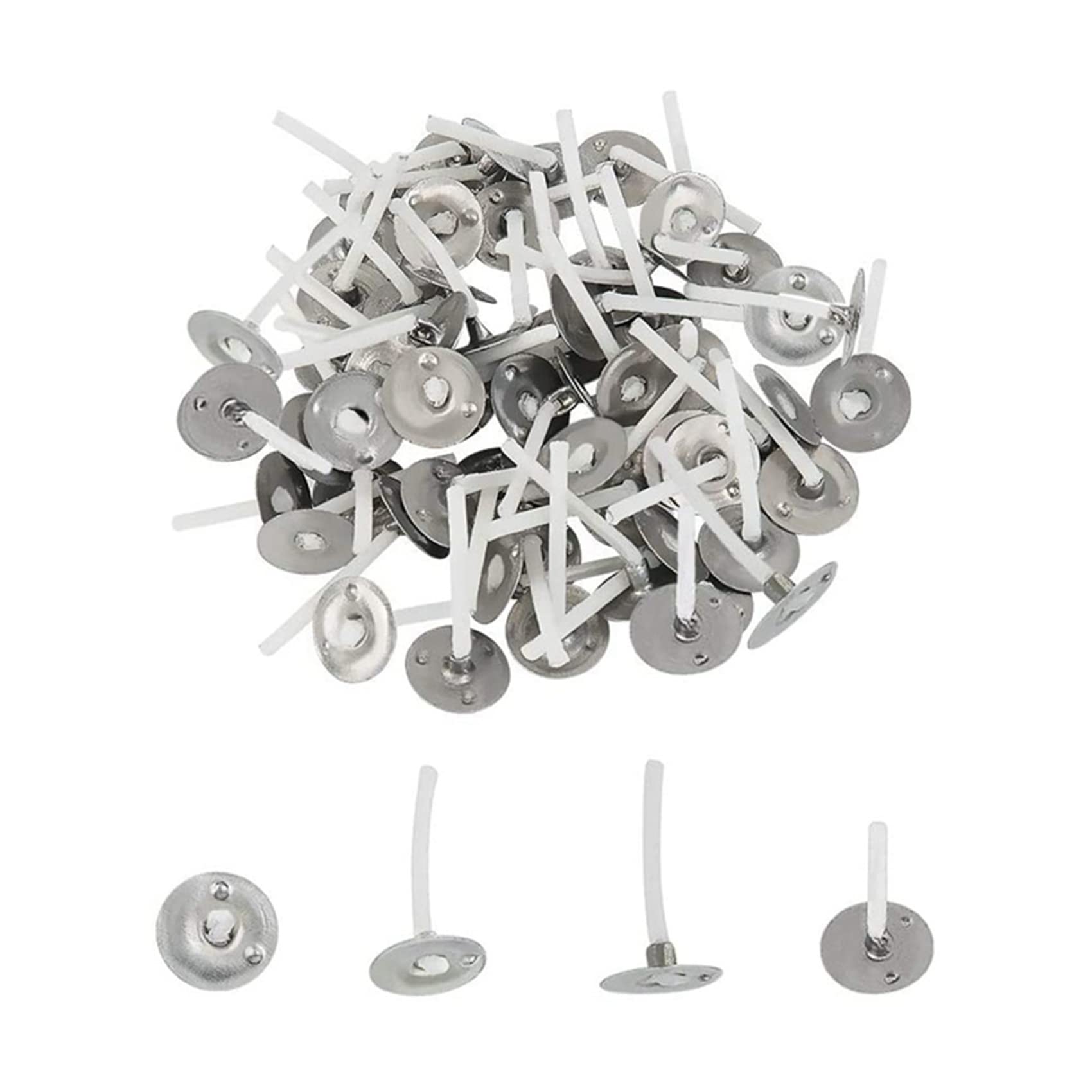 5000 Pz/Stoppini 1 Pollice Un Basso Fumo con Linguette nel Metallo Stoppini Luce del tè per Candele