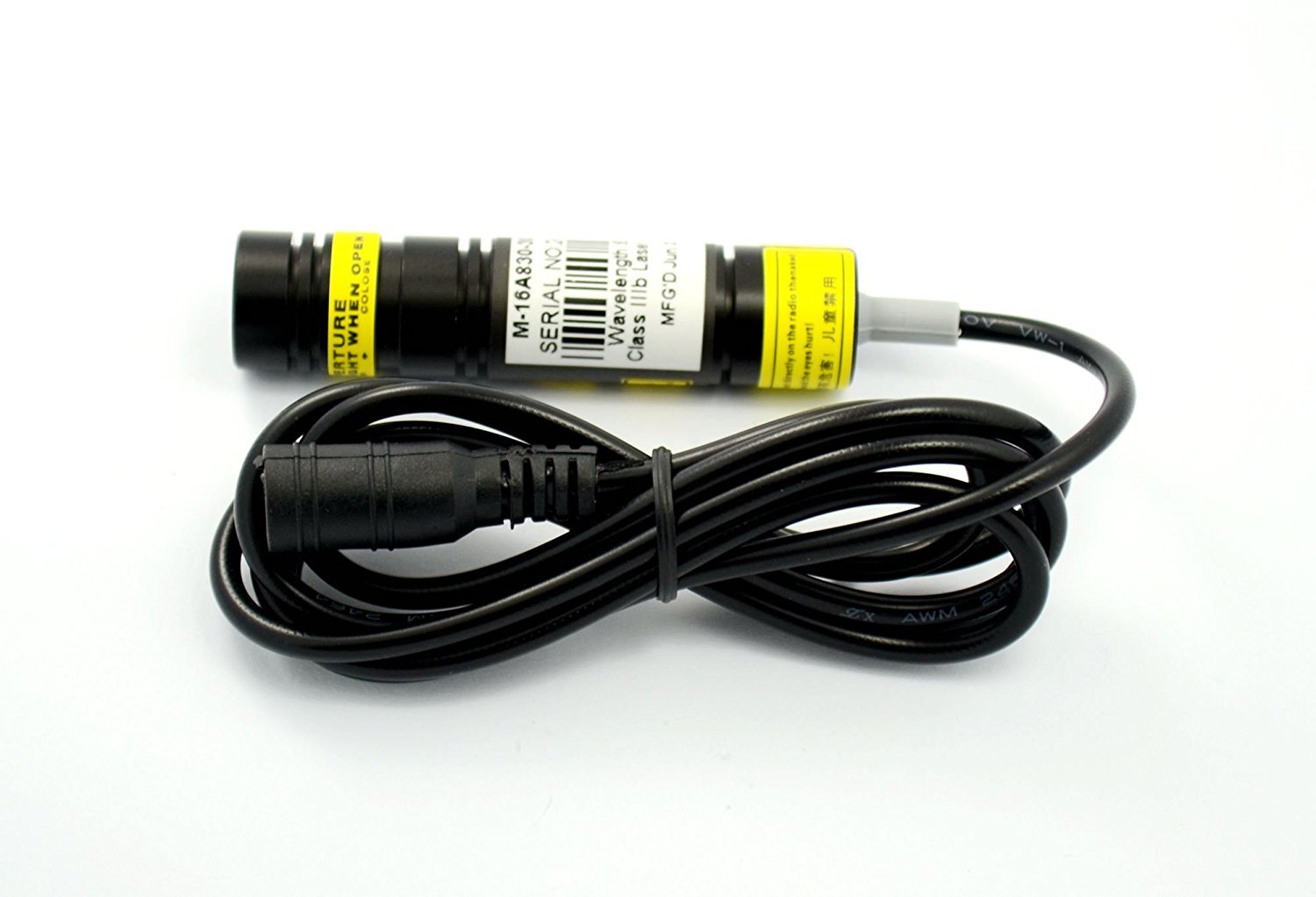 Fokussierbares 830nm 200mW IR Infrarotdiodenlaser Kreuzmodul 16x68mm 5VDC