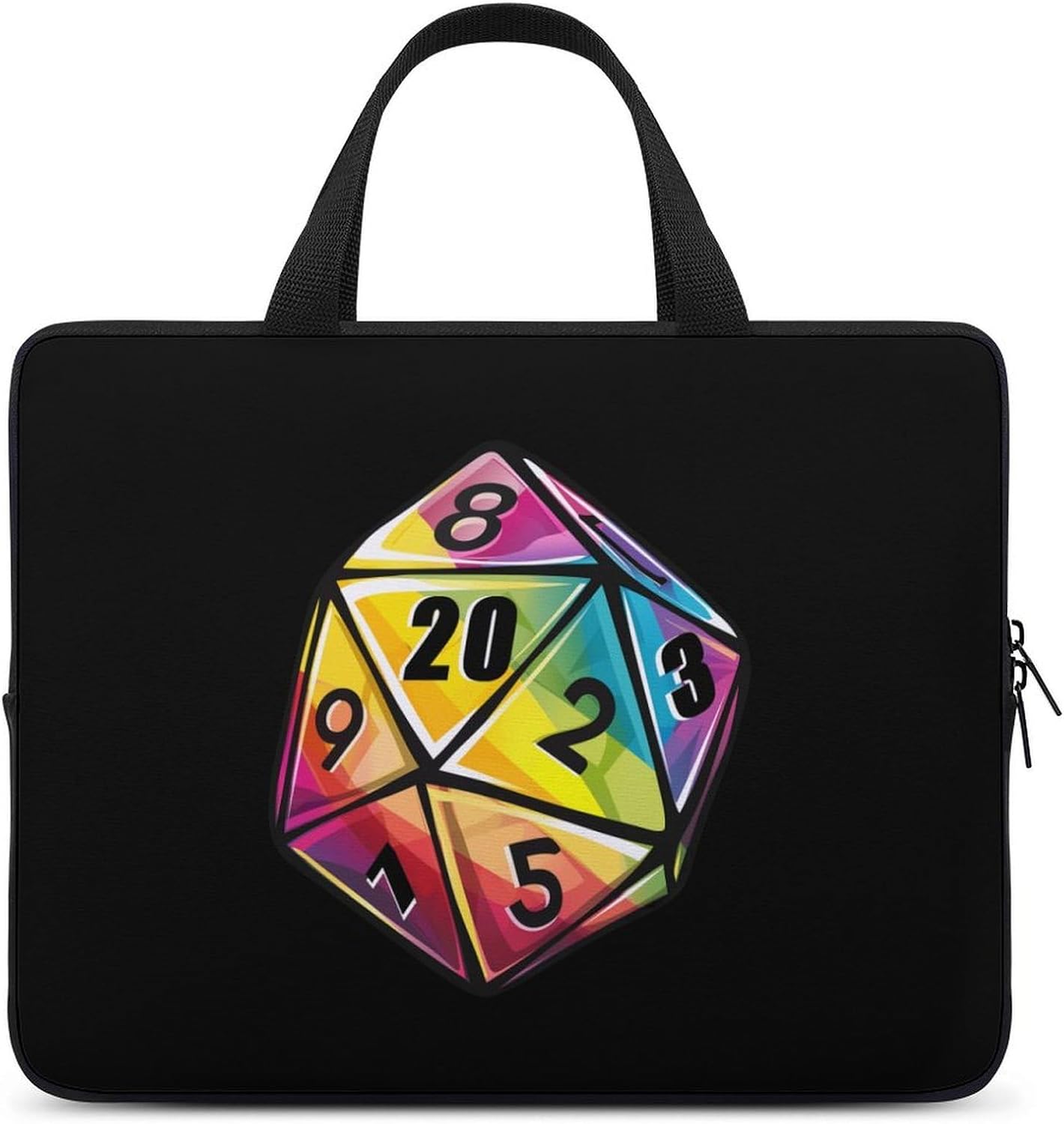 Rainbow Dice Laptop Bag Print Computer Sleeve Case Protector Briefcase Totes for Women Men