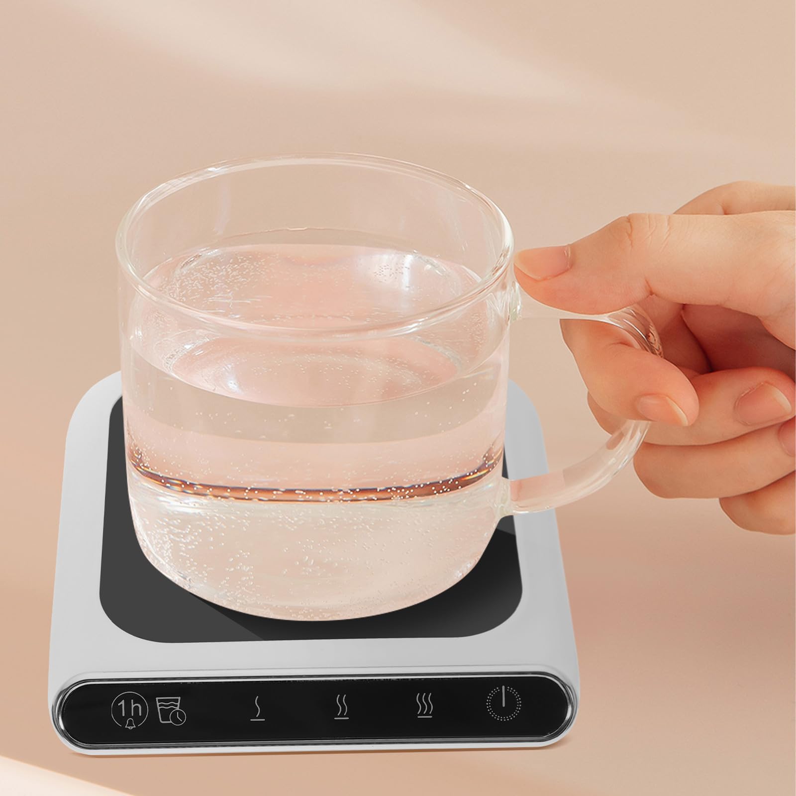 Didiseaon Calentador de Tazas Eléctrico 3 Niveles de Temperatura, Posavasos USB Reutilizable para Café, Té y Leche, Ahorro Energético, Adecuado para Oficina y Uso Doméstico