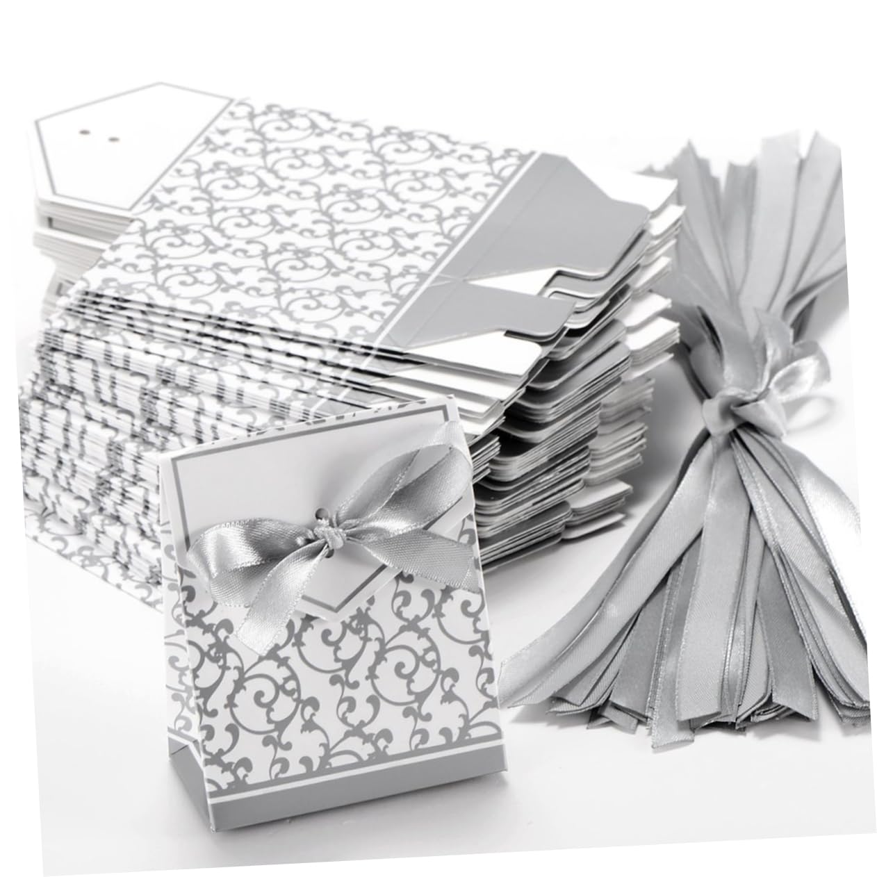 Healeved 250 Stk Kraft Für Die Hochzeitsfeier Partygeschenke Süßigkeiten Schokoladengeschenke Pralinenschachteln Für Hochzeiten Geschenkband Traum