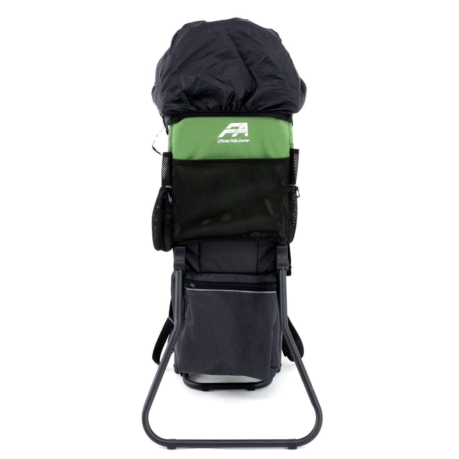 Lil' Boss Mochila Portabebés de Senderismo FASports, Ergonómica para Niños de 20–25 kg, con Techo para Lluvia y Sol, 50 x 38 x 90 cm