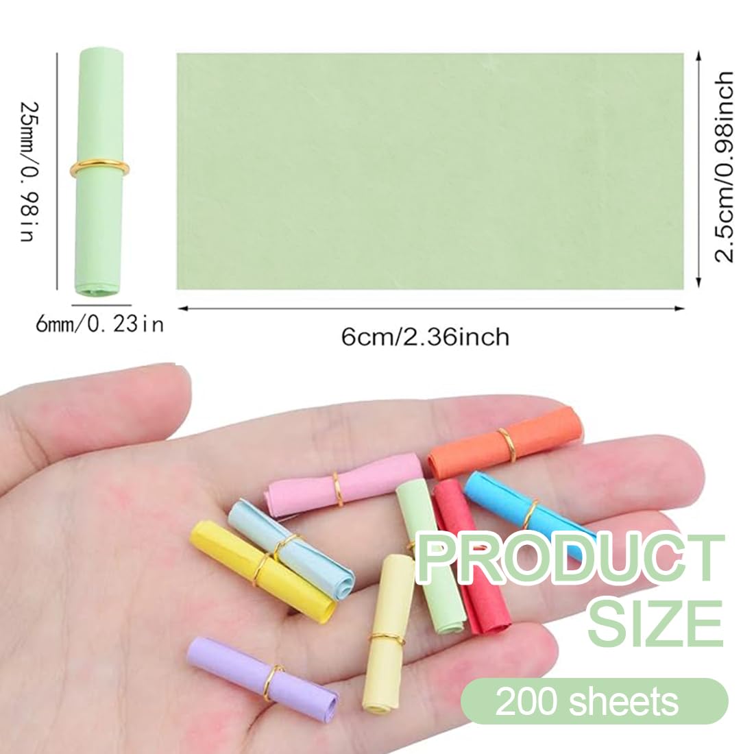 Petit Parchemin Capsules De Messages Rouleaux De Parchemin Miniatures Souhaits, 200 pièces