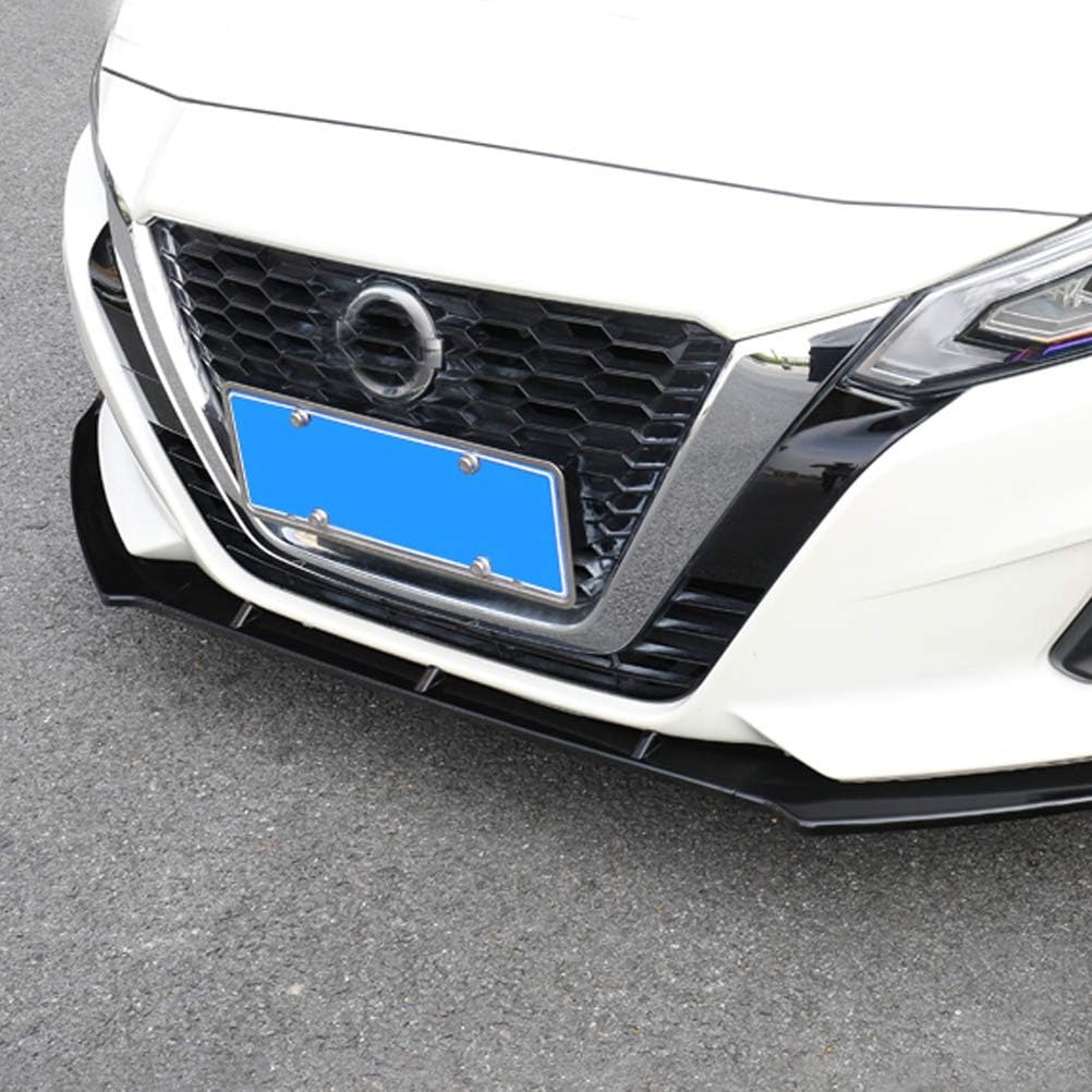 YOUNGERCAR Front Bumper Lip Fit for 2019 2020 2021 2022 Nissan Altima Gloss Black Style ABS Plastic Front Bumper Spoiler Splitter Wing