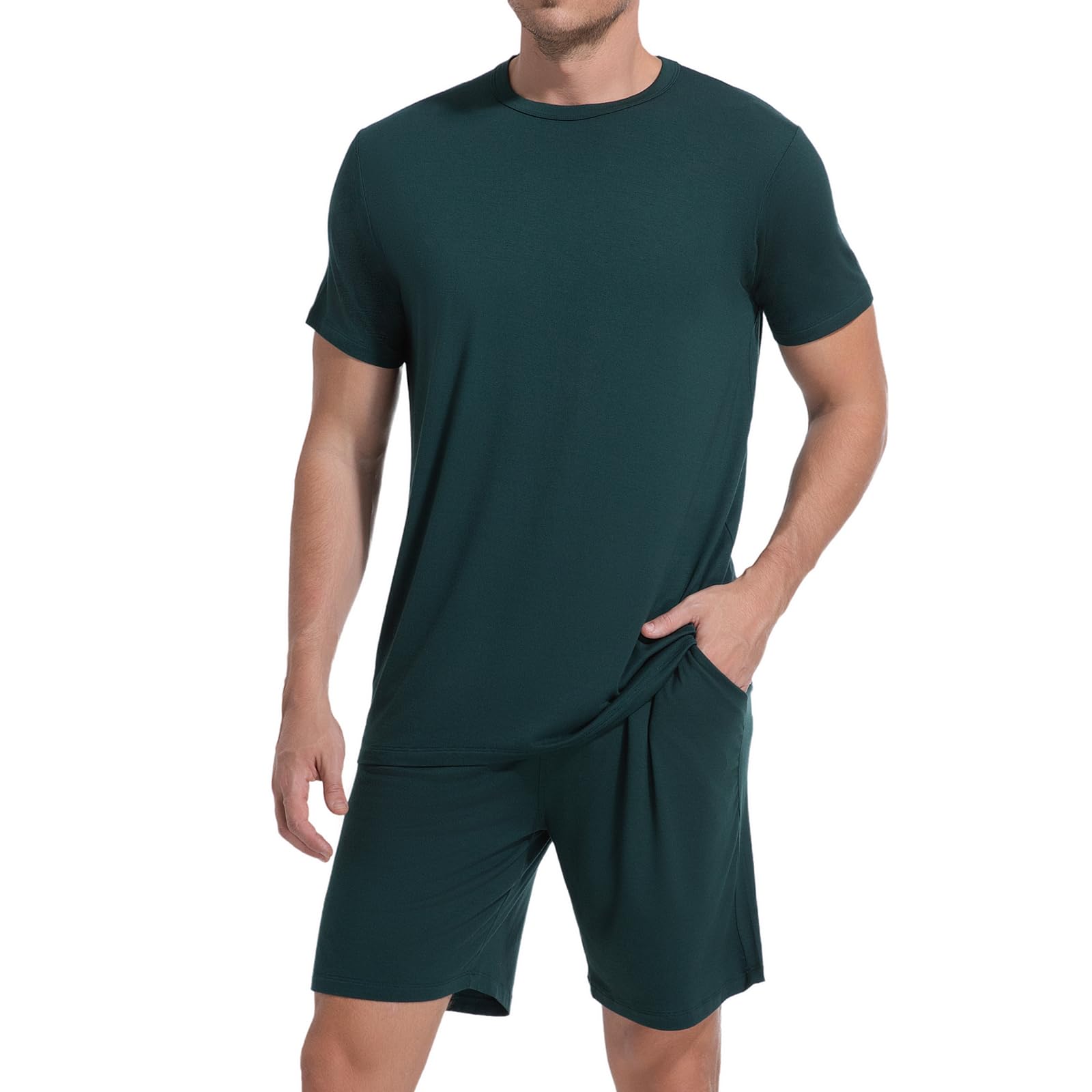 Mens Pajama Pants - PJS Sets Sleep Shorts Summer Pajamas for Men-image-19
