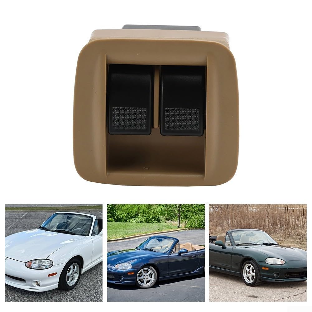 Interruttore elettrico per vetro NC11-66-350B-21, per Mazda Miata 1998-2000 console centrale, pulsante di ricambio per interruttore di accensione del finestrino
