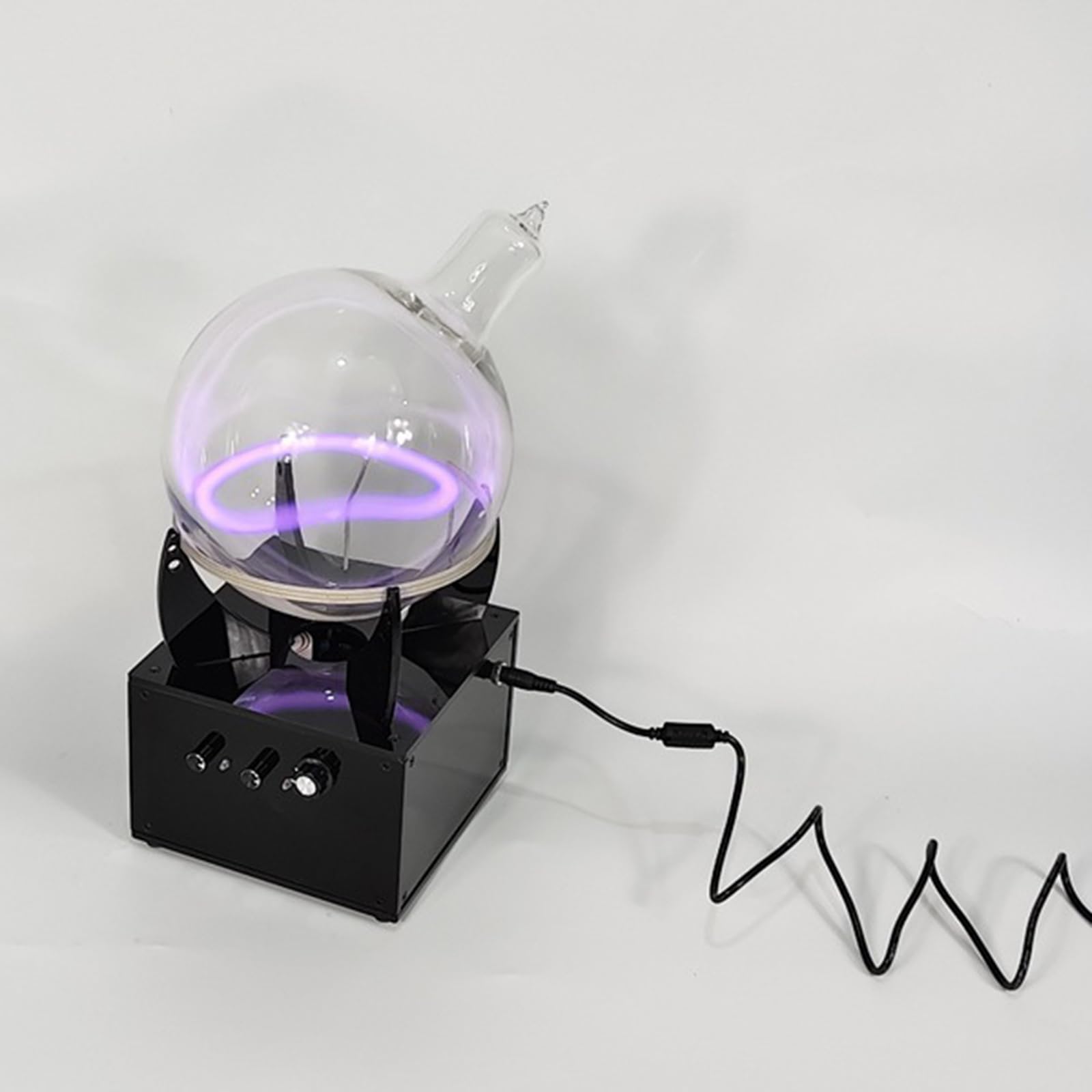 Esfera De Plasma con Circuito Toroidal, Excitador De Plasma DIY, Esfera De Vidrio De Xenón - Diámetro 16 Cm/6,3 Pulgadas, Ideal para Decoración De Fiestas